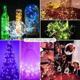 RGB USB  LED Copper Wire Light String Holiday Decoration Light String Bluetooth Mobile APP Control, Length:20m 200 LED