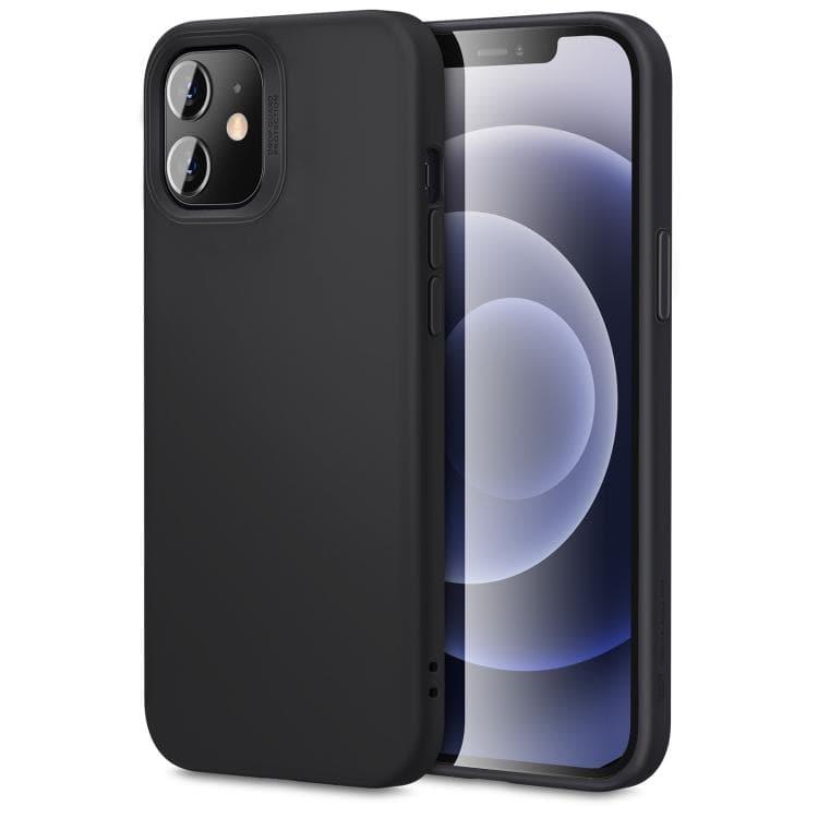 ESR Cloud Serie Soft Liquid Silicone Protective Case For iPhone 12 / 12 Pro (Black)