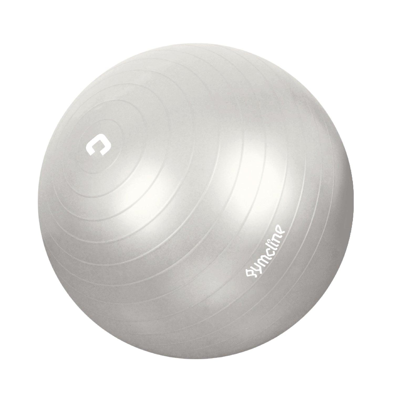 Gymcline Anti-Burst Gym Ball With Pump - 65CM - Silver