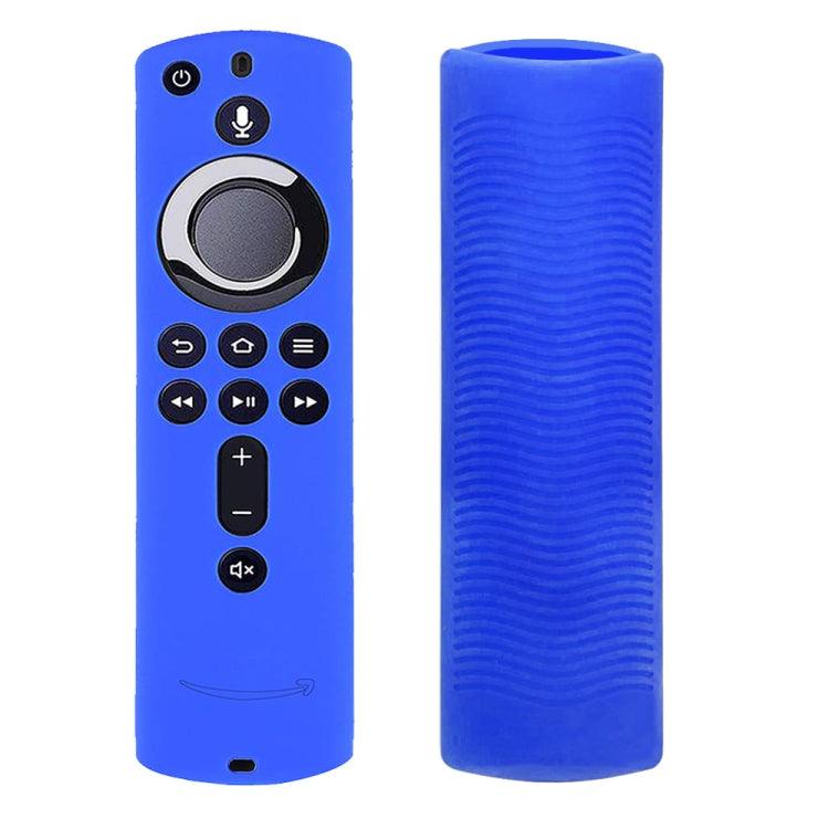 Non-slip Texture Washable Silicone Remote Control Cover for Amazon Firestick Fire Stick TV Remote Controller (Blue)