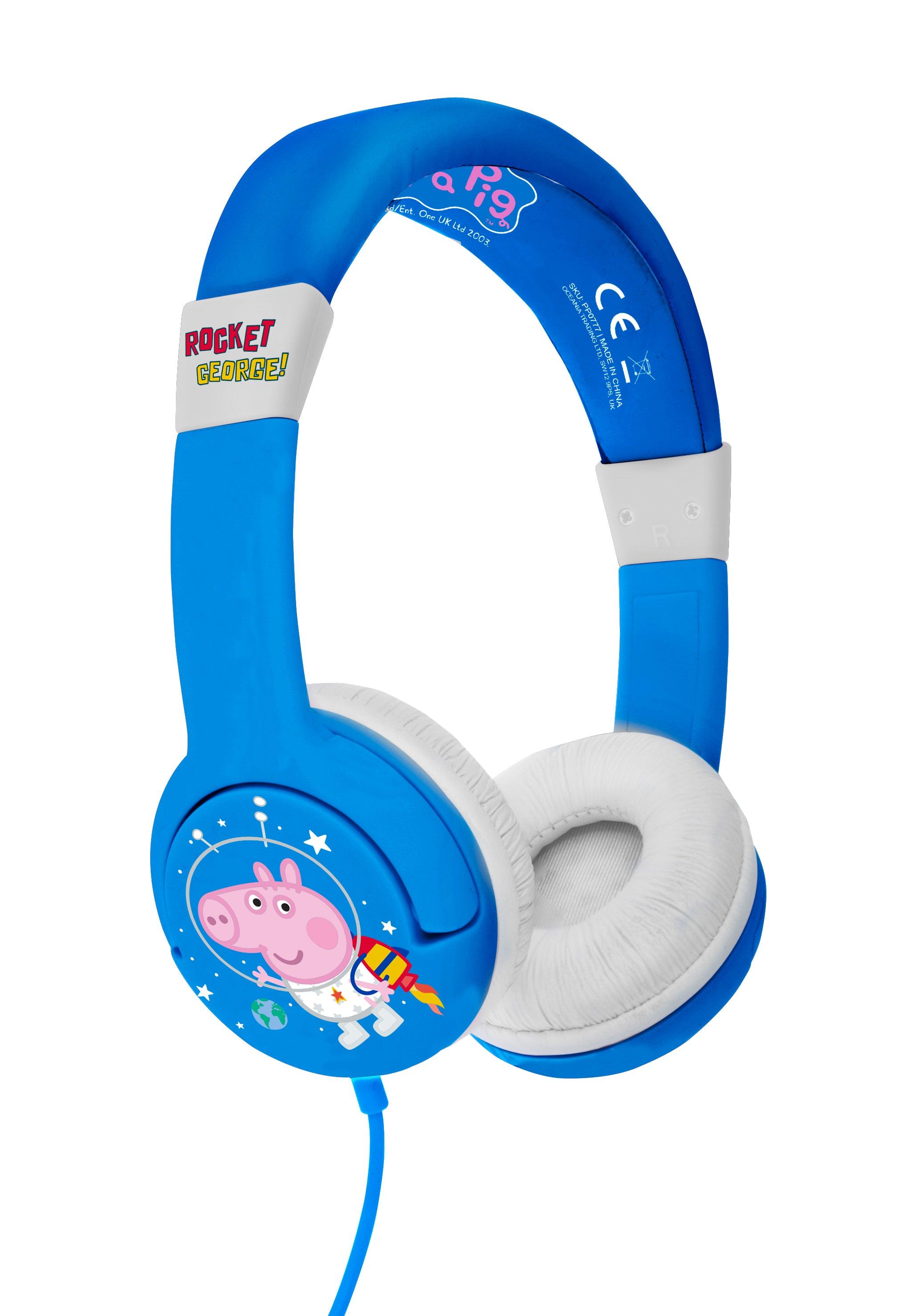 Peppa Pig Rocket George Blue Kids Children's Wired On-Ear Headphones | Official eOne / Peppa Pig Merchandise