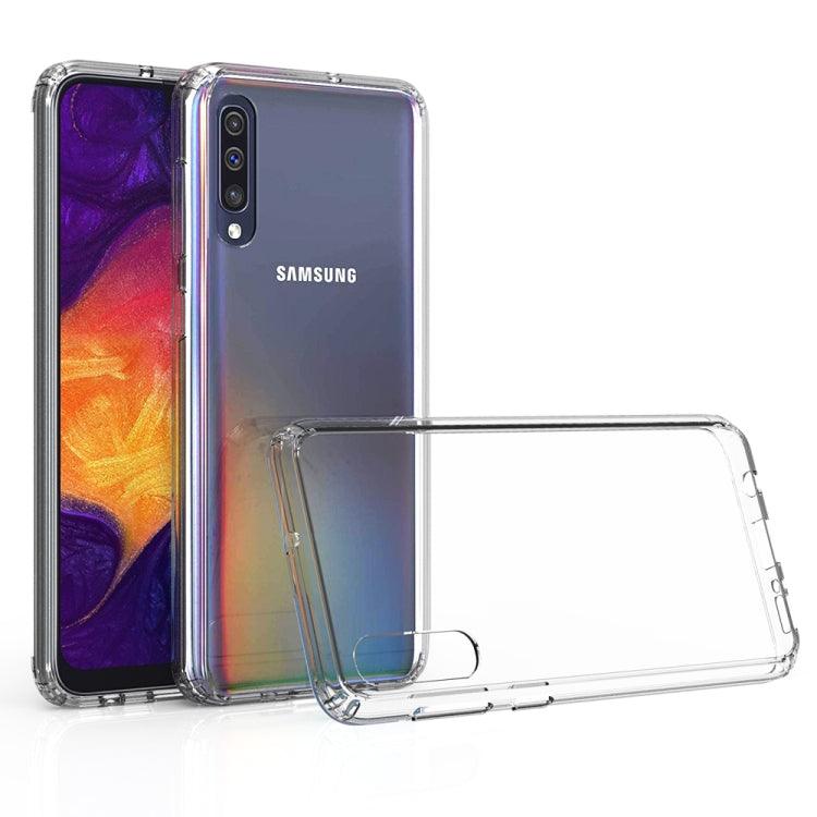 Scratchproof TPU + Acrylic Protective Case Cover for Samsung Galaxy A50 (Transparent)