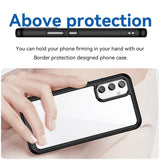 Samsung Galaxy A34 5G Colorful Series Acrylic + TPU Phone Case Cover (Black)