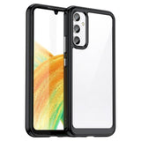 Samsung Galaxy A34 5G Colorful Series Acrylic + TPU Phone Case Cover (Black)