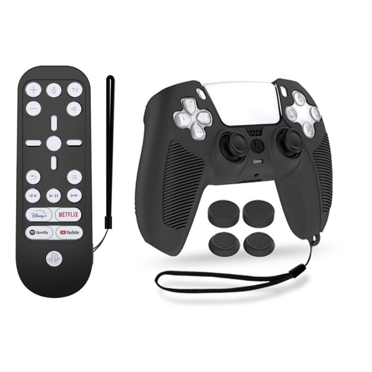 V1-1 Game Console & Remote Control Rocker Cap Silicone Protective Cover For PS5 ( Black)