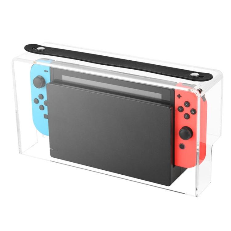 Game Stand Acrylic Dustproof Carrying Case Cover For Nintendo Switch (Transparent)