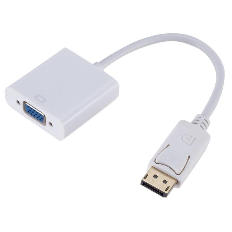 DP to VGA Adapter Wire Square Adapter, Cable Length: 15cm (White)