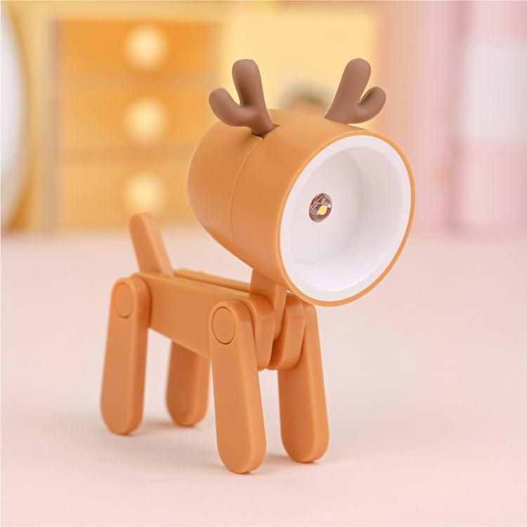 LED Mini Foldable Cartoon  Desk Lamp Reading Lamp Light Pet Shape Decoration Table Lamp