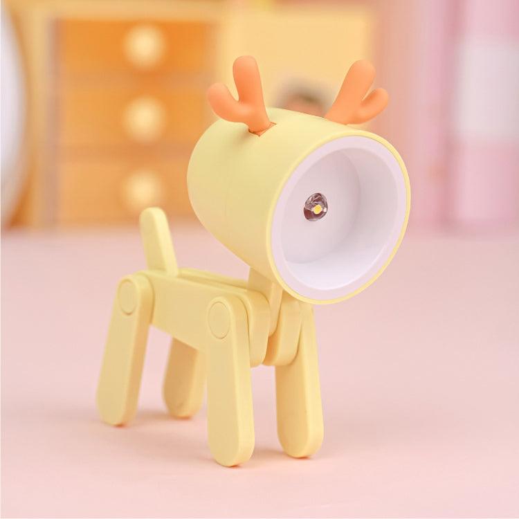 LED Mini Foldable Cartoon  Desk Lamp Reading Lamp Light Pet Shape Decoration Table Lamp