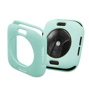 2 in 1 TPU Semi-clad Protective Shell Case Cover + 3D Full Screen PET Curved Heat Bending HD Screen Protector for Apple Watch Series 5 & 4 40mm (Green) - Gadget Station