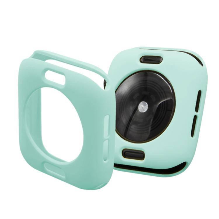 2 in 1 TPU Semi-clad Protective Shell Case Cover + 3D Full Screen PET Curved Heat Bending HD Screen Protector for Apple Watch Series 5 & 4 40mm (Green) - Gadget Station