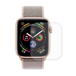 2 in 1 TPU Semi-clad Protective Shell Case Cover + 3D Full Screen PET Curved Heat Bending HD Screen Protector for Apple Watch Series 5 & 4 40mm (White) - Gadget Station