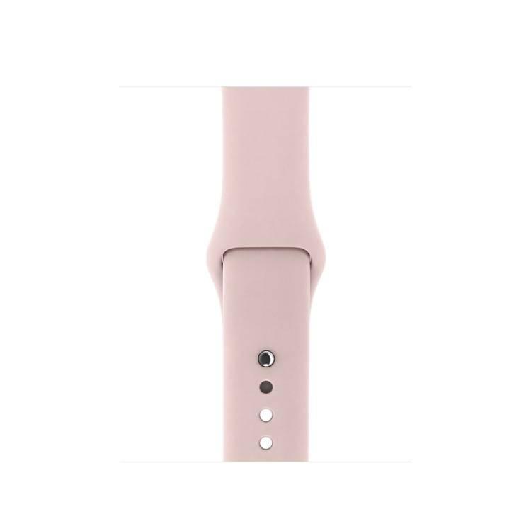 For Apple Watch Series 5 & 4 44mm - 3 & 2 & 1 42mm Fashion Simple Style Silicone Wrist Watch Watchband Strap Watchstrap Band (Pink) - Gadget Station