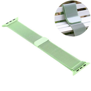 For Apple Watch Series 5 & 4 40mm - 3 & 2 & 1 38mm Color-changing Magnetic Nylon Watch Watchband Strap Watchstrap Band (Dark Green) - Gadget Station