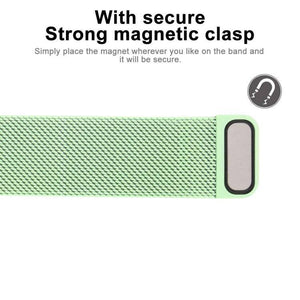 For Apple Watch Series 5 & 4 40mm - 3 & 2 & 1 38mm Color-changing Magnetic Nylon Watch Watchband Strap Watchstrap Band (Dark Green) - Gadget Station