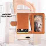 Mobile Phone Universal Denim Stitching Card Slot & Wallet & Holder & Photo Frame (Rose Red) - Gadget Station