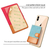 Mobile Phone Universal Denim Stitching Card Slot & Wallet & Holder & Photo Frame (Rose Red) - Gadget Station