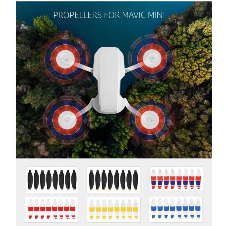 8PCS-Set Sunnylife 4726F-CS Low Noise Quick-release Wing Propellers Drone Accessories for DJI Mavic Mini (Blue) - Gadget Station