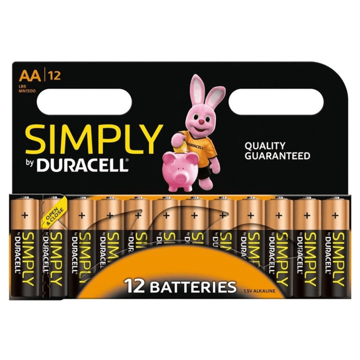 Duracell Simply AA Alkaline Batteries Battery (Pack of 12) - Gadget Station