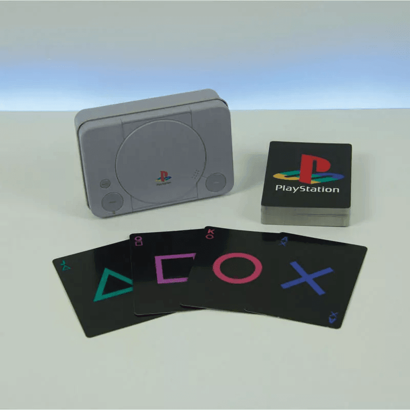 Playstation Single Pack Of Playing Cards In Tin