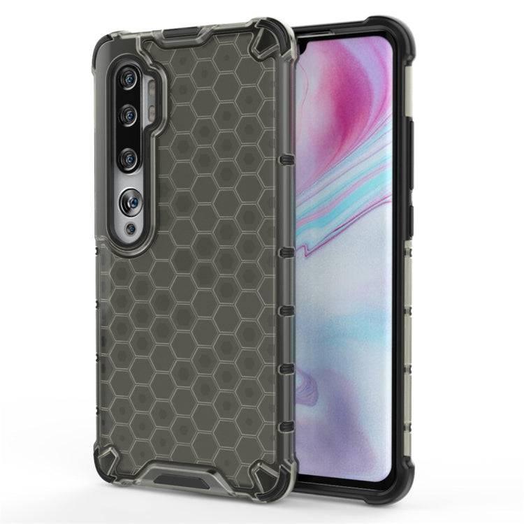 For Xiaomi Mi CC9Pro - Note10 - Note 10 Pro Shockproof Honeycomb PC + TPU Protective Case(Black)