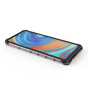 Xiaomi Redmi Note 9 Pro Shockproof Honeycomb PC + TPU Protective Case Cover (Transparent) - Gadget Station