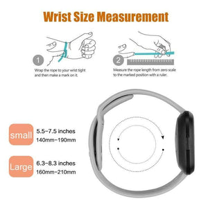Fitbit Versa 2 - Fitbit Versa - Fitbit Versa Lite Two Colors Silicone Replacement Strap Watchband Size:S (Purple-Black) - Gadget Station
