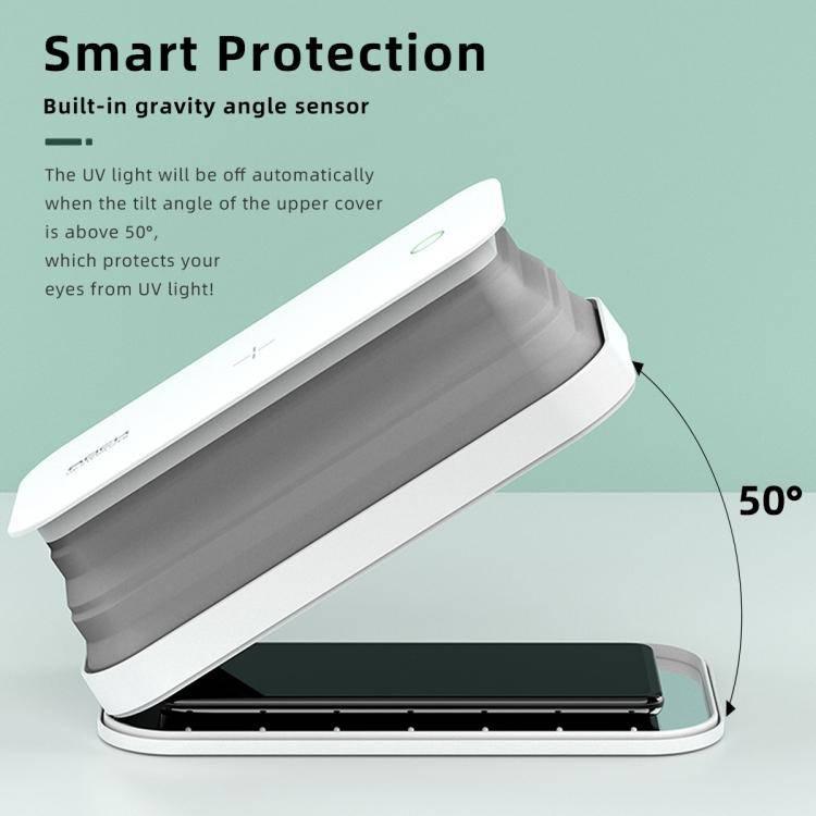 ROCK  Smartphone Sterilizer UV Light Disinfection Cleaning Box with Holder Function (White) - Gadget Station
