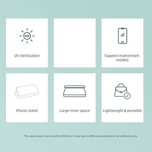 ROCK  Smartphone Sterilizer UV Light Disinfection Cleaning Box with Holder Function (White) - Gadget Station