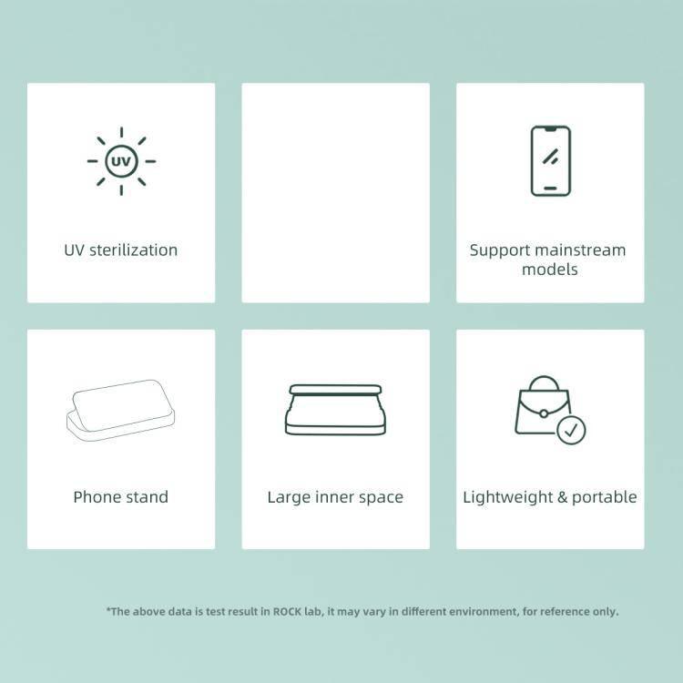 ROCK  Smartphone Sterilizer UV Light Disinfection Cleaning Box with Holder Function (White) - Gadget Station