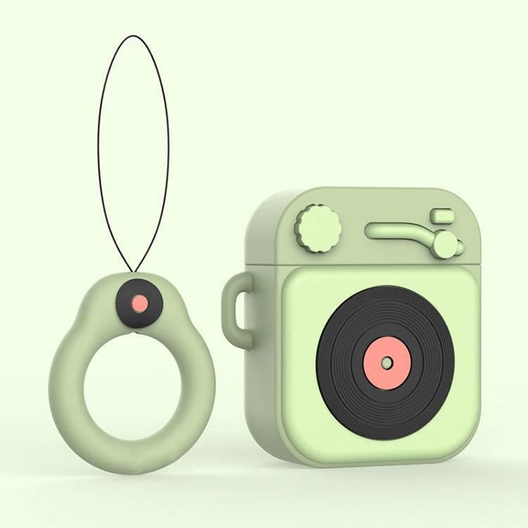 Wireless Earphones Shockproof Phonograph Silicone Protective Case for Apple AirPods 1 - 2