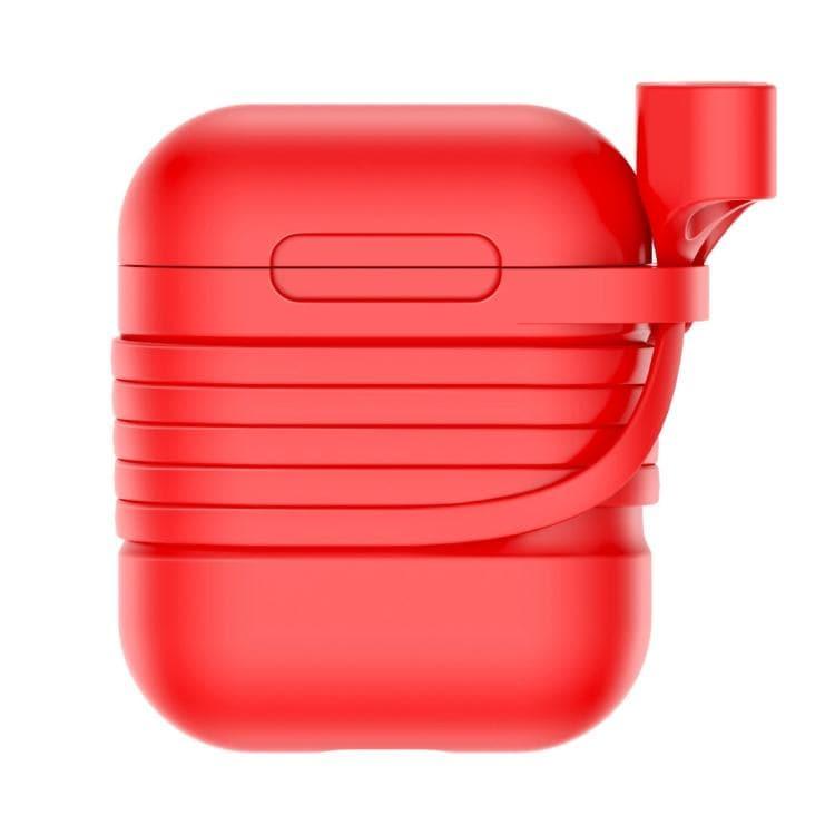 Baseus Silicone Protective Case with Magnetic Sling for Apple AirPods 1 - 2 (Red)