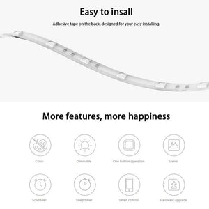 Original Xiaomi Mi Yeelight Smart WiFi APP Remote Control Extension LED Strip Light, Length: 1m - Gadget Station