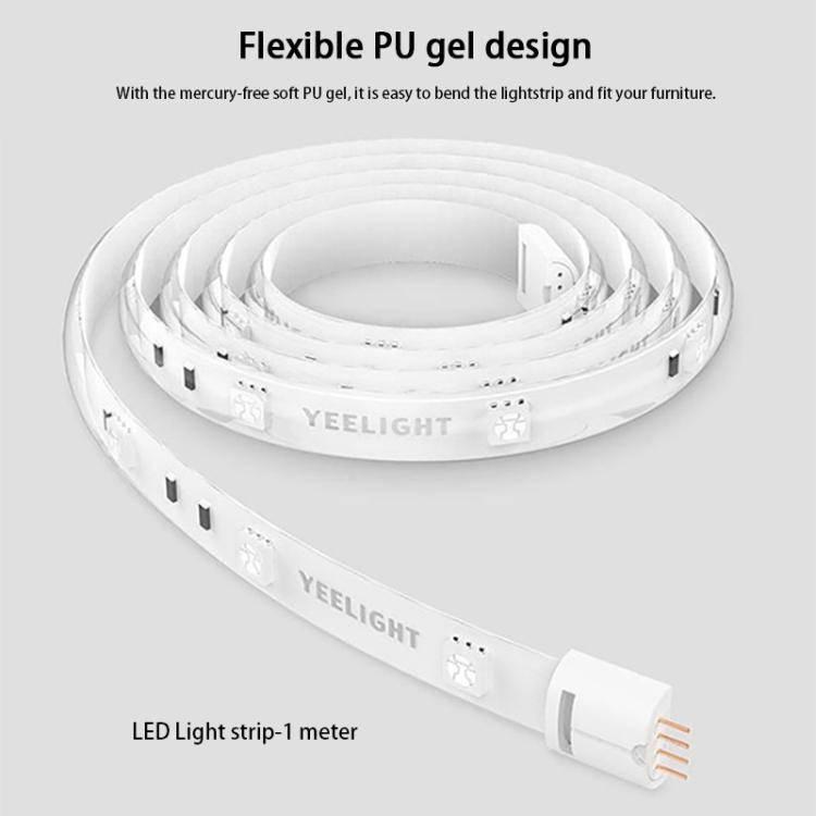 Original Xiaomi Mi Yeelight Smart WiFi APP Remote Control Extension LED Strip Light, Length: 1m - Gadget Station