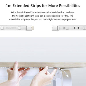 Original Xiaomi Mi Yeelight Smart WiFi APP Remote Control Extension LED Strip Light, Length: 1m - Gadget Station