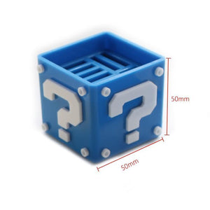 12 in 1 Mario Theme Box Game Card TF Card Holder Storage Box for Nintendo Switch (Blue) - Gadget Station