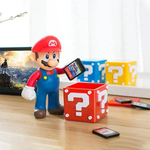 12 in 1 Mario Theme Box Game Card TF Card Holder Storage Box for Nintendo Switch (Blue) - Gadget Station