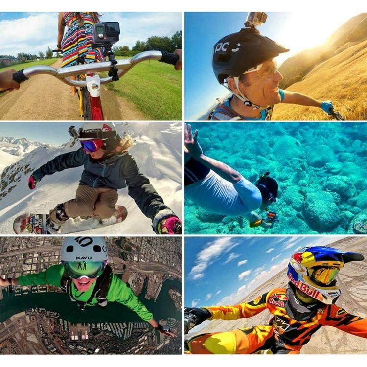 53 in 1 Accessories Total Ultimate Combo Kits with Camouflage EVA Case (Chest Strap + Suction Cup Mount + 3-Way Pivot Arms + J-Hook Buckle + Wrist Strap + Helmet Strap + Extendable Monopod + Surface Mounts + Tripod Adapters + Storage Bag + Handlebar Mount - Gadget Station