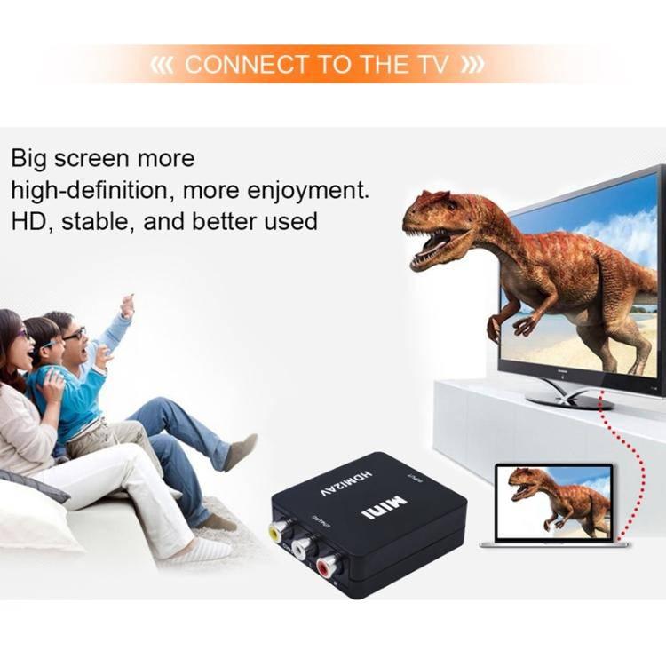 VK-126 Mini HD HDMI to AV - CVBS Video Converter Adapter - Gadget Station
