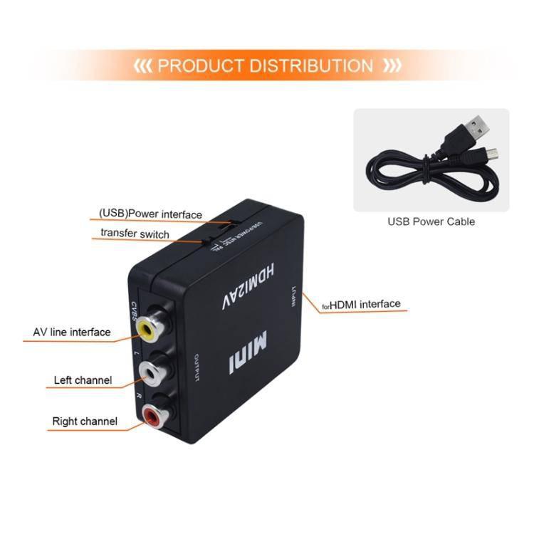 VK-126 Mini HD HDMI to AV - CVBS Video Converter Adapter - Gadget Station