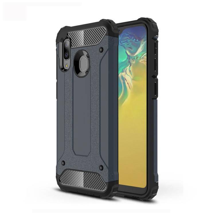 Magic Armor TPU + PC Combination Case Cover Samsung Galaxy A20e (Navy Blue) - Gadget Station