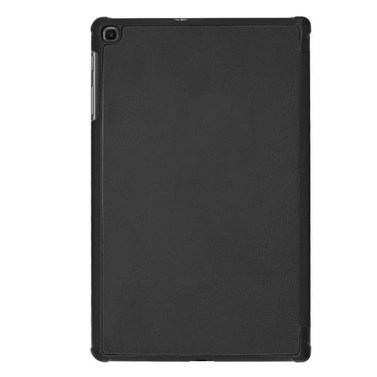 Custer Texture Horizontal Flip PU Leather Case Samsung Galaxy Tab A 10.1 2019 (T515 - T510) with Three-folding Holder & Sleep - Wake-up Function (Black) - Gadget Station