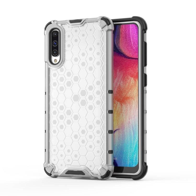 Shockproof Honeycomb PC + TPU Case for Samsung Galaxy A50 (Grey)