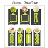 Vegetable Cutter Kitchen Slicer Fruit Cutter Potato Peeler Carrot Cheese Grater Vegetable Slicer - Gadget Station