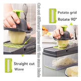 Vegetable Cutter Kitchen Slicer Fruit Cutter Potato Peeler Carrot Cheese Grater Vegetable Slicer - Gadget Station