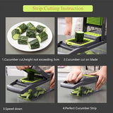 Vegetable Cutter Kitchen Slicer Fruit Cutter Potato Peeler Carrot Cheese Grater Vegetable Slicer - Gadget Station