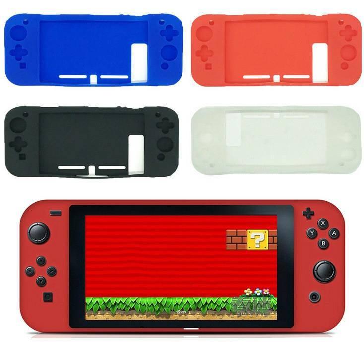 Silicone Protection Case All-inclusive Rubber Cover for Switch Game Console (Red) - Gadget Station