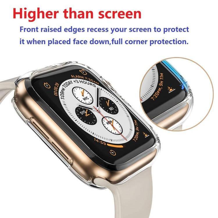 2 in 1 TPU Semi-clad Protective Shell Case Cover + 3D Full Screen PET Curved Heat Bending HD Screen Protector for Apple Watch Series 4 44mm - Gadget Station